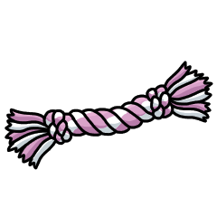 Basic lilac rope toy
