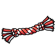 Basic red rope toy